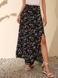 Berrylush Women Floral Printed A-line Maxi Skirt