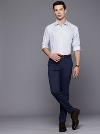 Raymond Slim Fit Striped Pure Cotton Formal Shirt