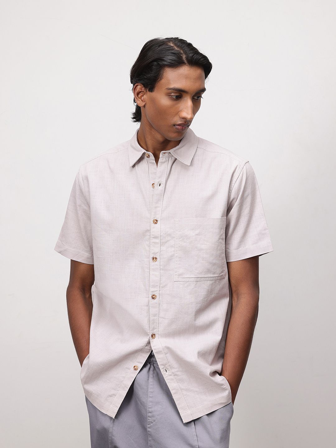 ether Zen Men Opaque Casual Shirt