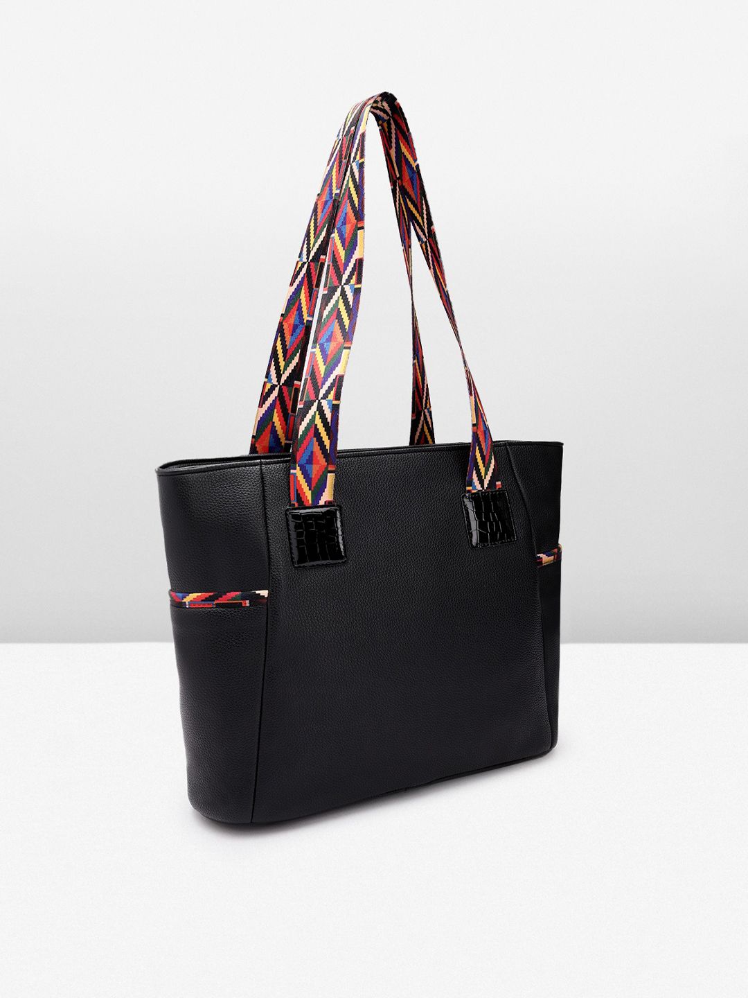 Berrylush Textured Shopper Tote Bag