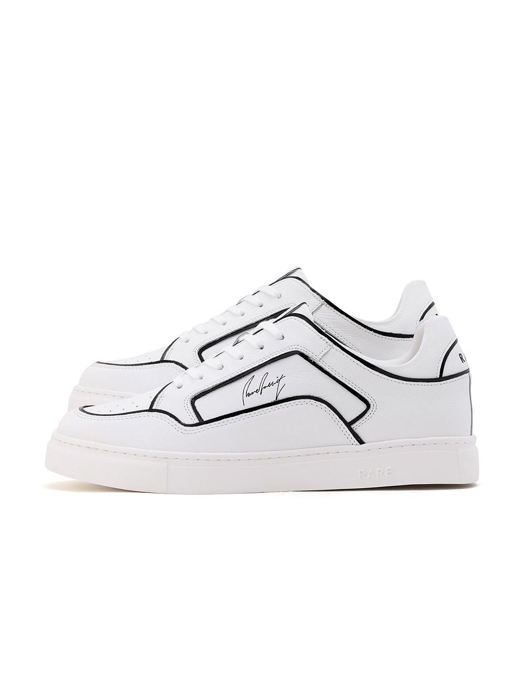 RARE RABBIT Men Perforations Leather Sneakers