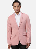 Park Avenue Self-Design Super Slim-Fit Notched Lapel Single Breasted Formal Blazer
