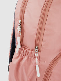 Lino Perros Women Striped Medium-Sized Backpack with Laptop Compartment 21L