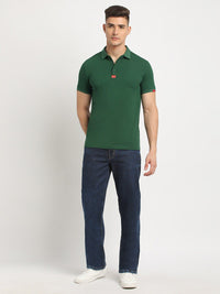 THE BEAR HOUSE Polo Collar Short Sleeves Slim Fit T-shirt