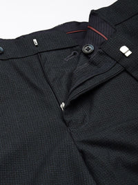Raymond Men Textured Slim Fit Formal Trousers