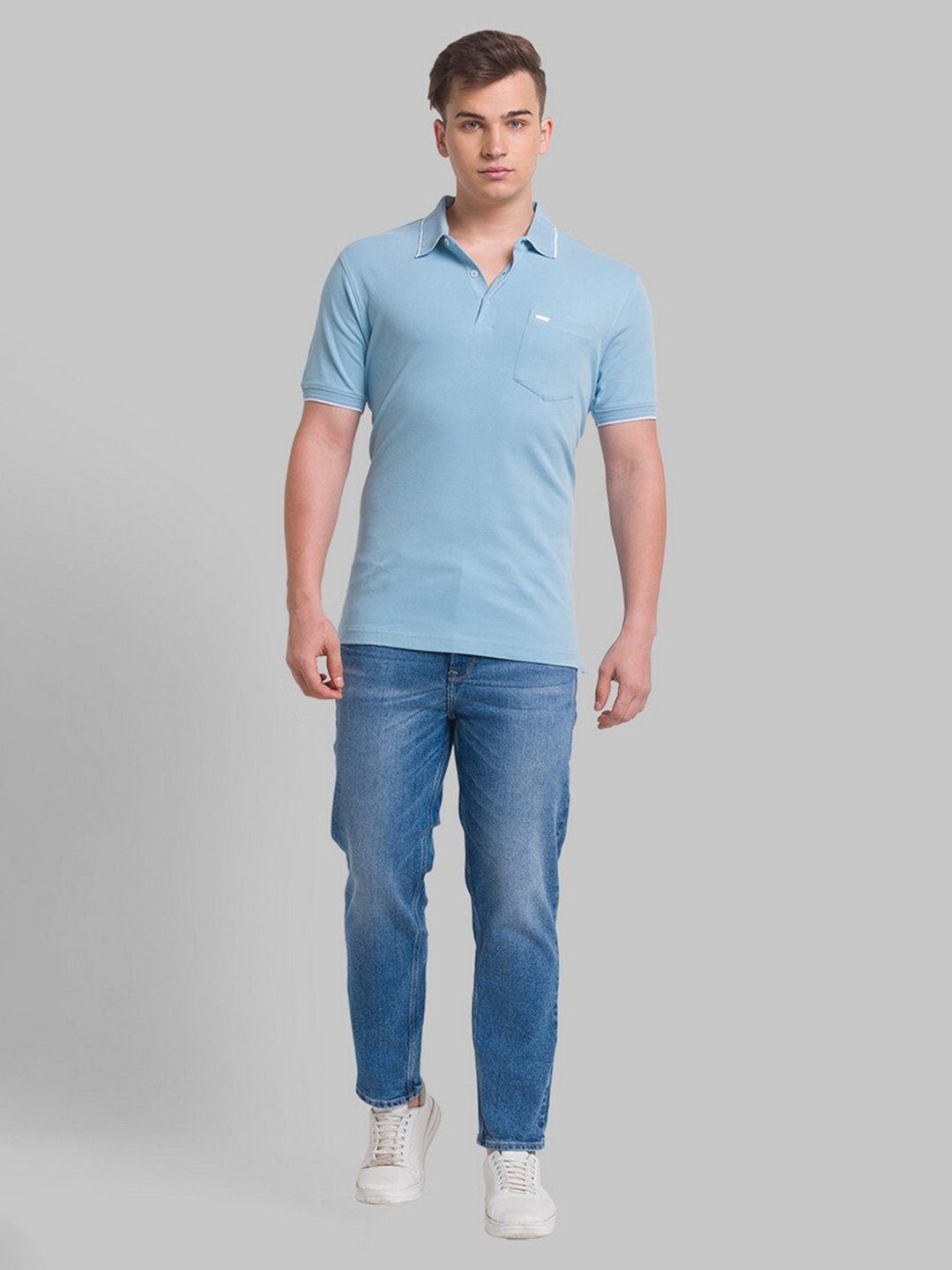 Park Avenue Men Polo Collar Organic Cotton T-shirt