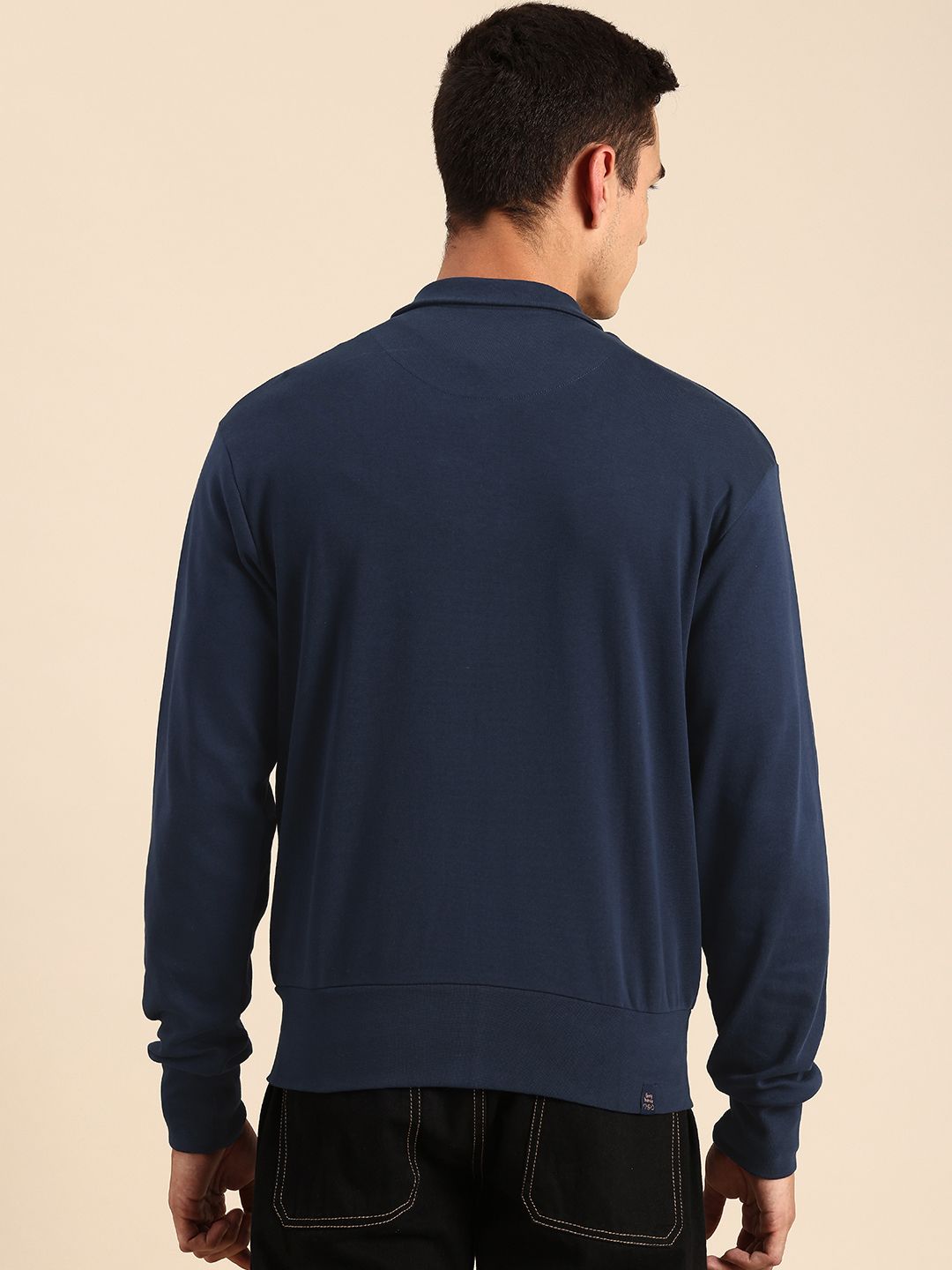 Being Human Striped Pure Cotton Sweatshirt