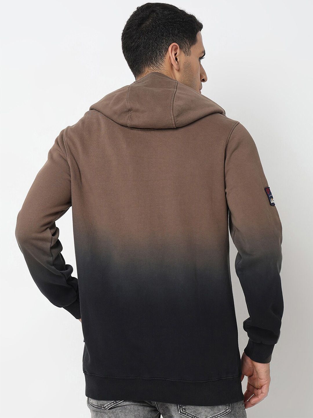 SPYKAR Typography Printed Hooded Cotton Sweatshirt