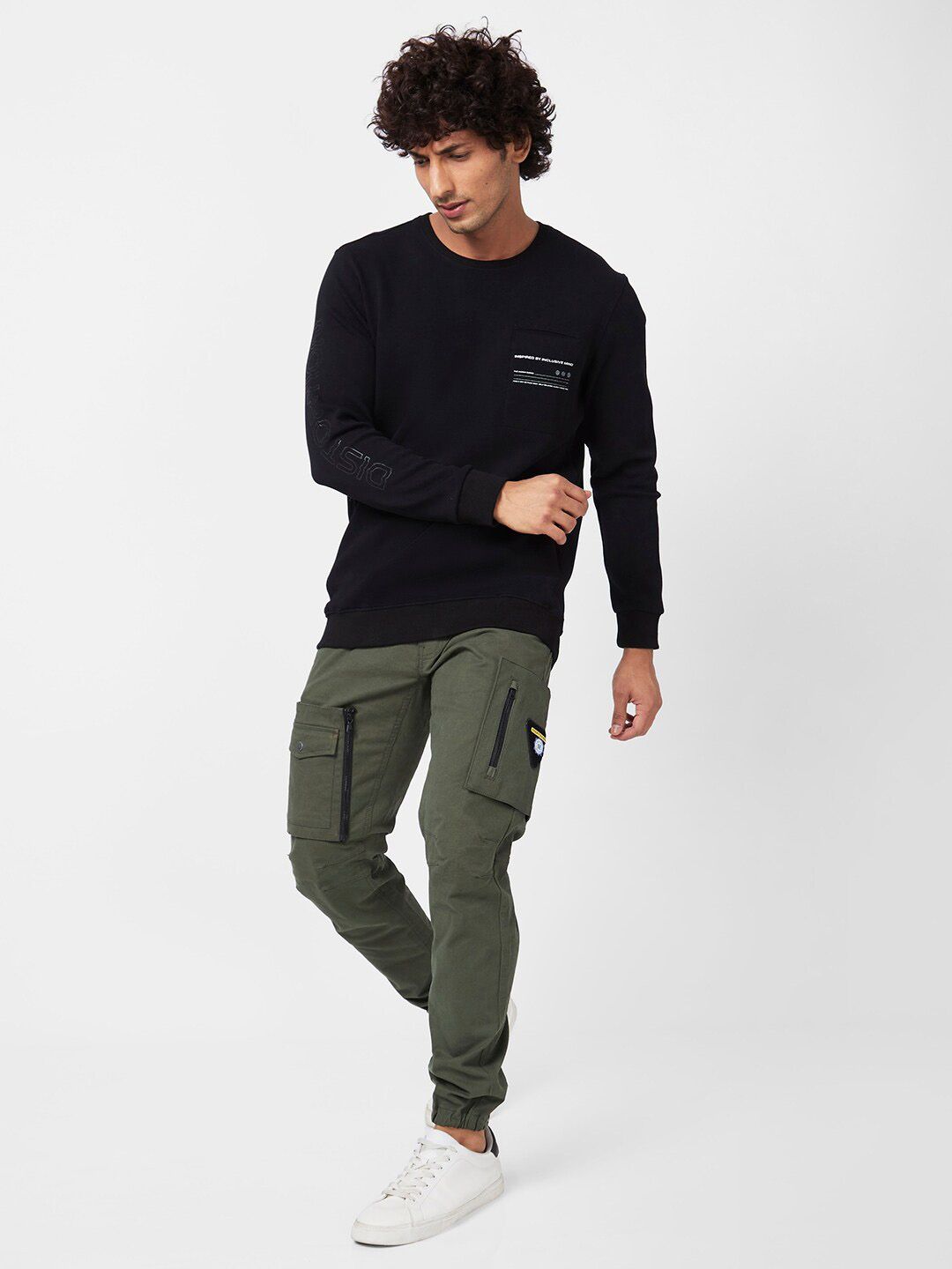 SPYKAR Round Neck Sweatshirt
