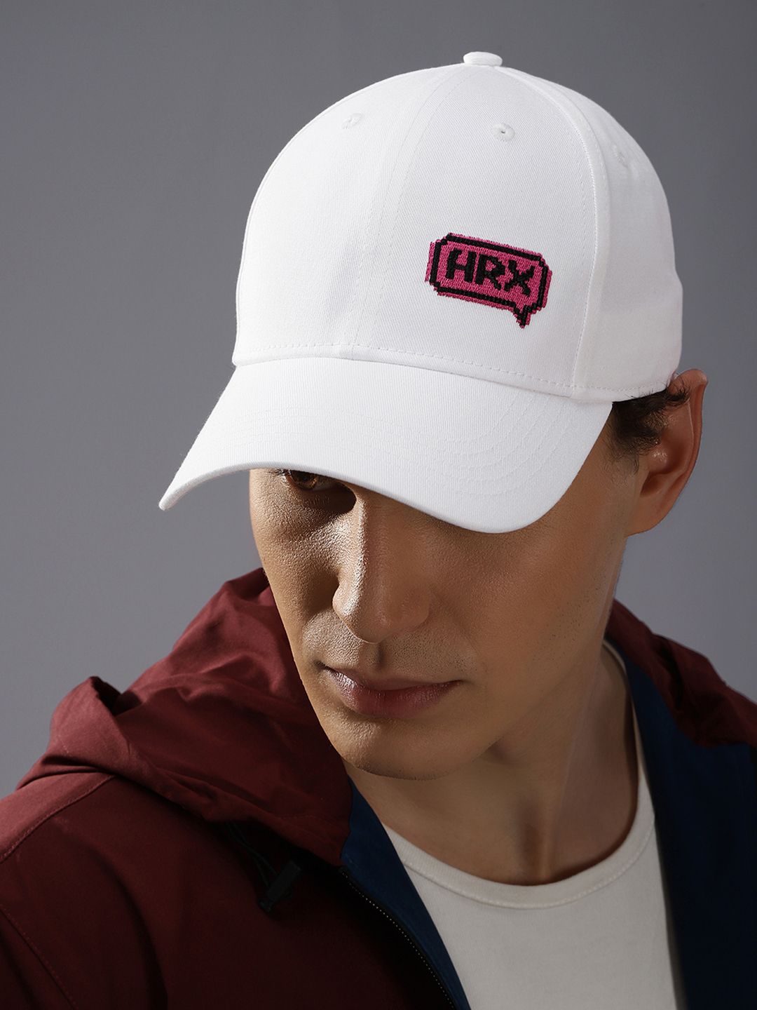 HRX by Hrithik Roshan Men Embroidered Pure Cotton Baseball Cap