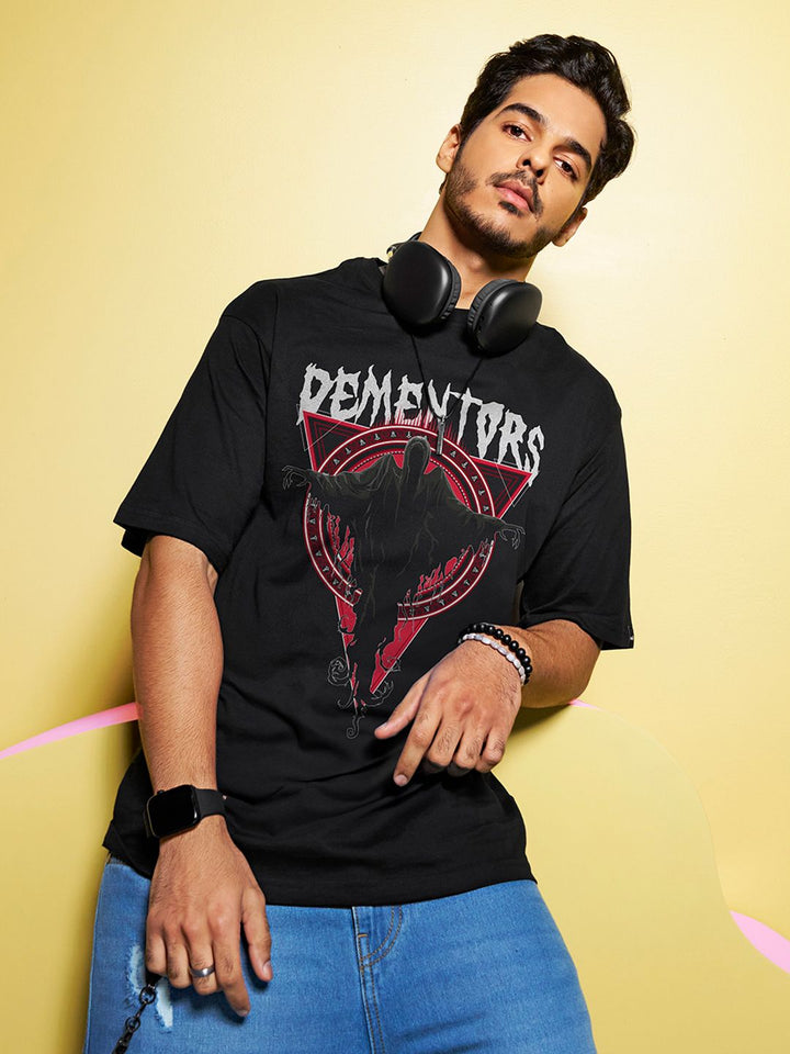 Bewakoof X Harry Potter Graphic Printed Oversized Fit T-shirt