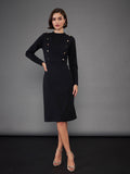 SASSAFRAS worklyf High Neck Sheath Dress