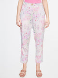 AND Women Floral Printed Tapered Fit Trousers