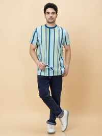 Being Human Men Striped Slim Fit T-shirt