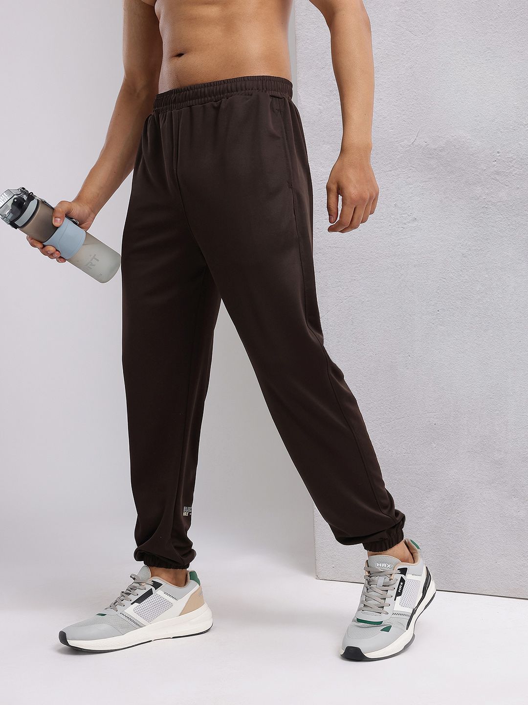 HRX by Hrithik Roshan Men Typography Print Mid-Rise Rapid-Dry Training Joggers