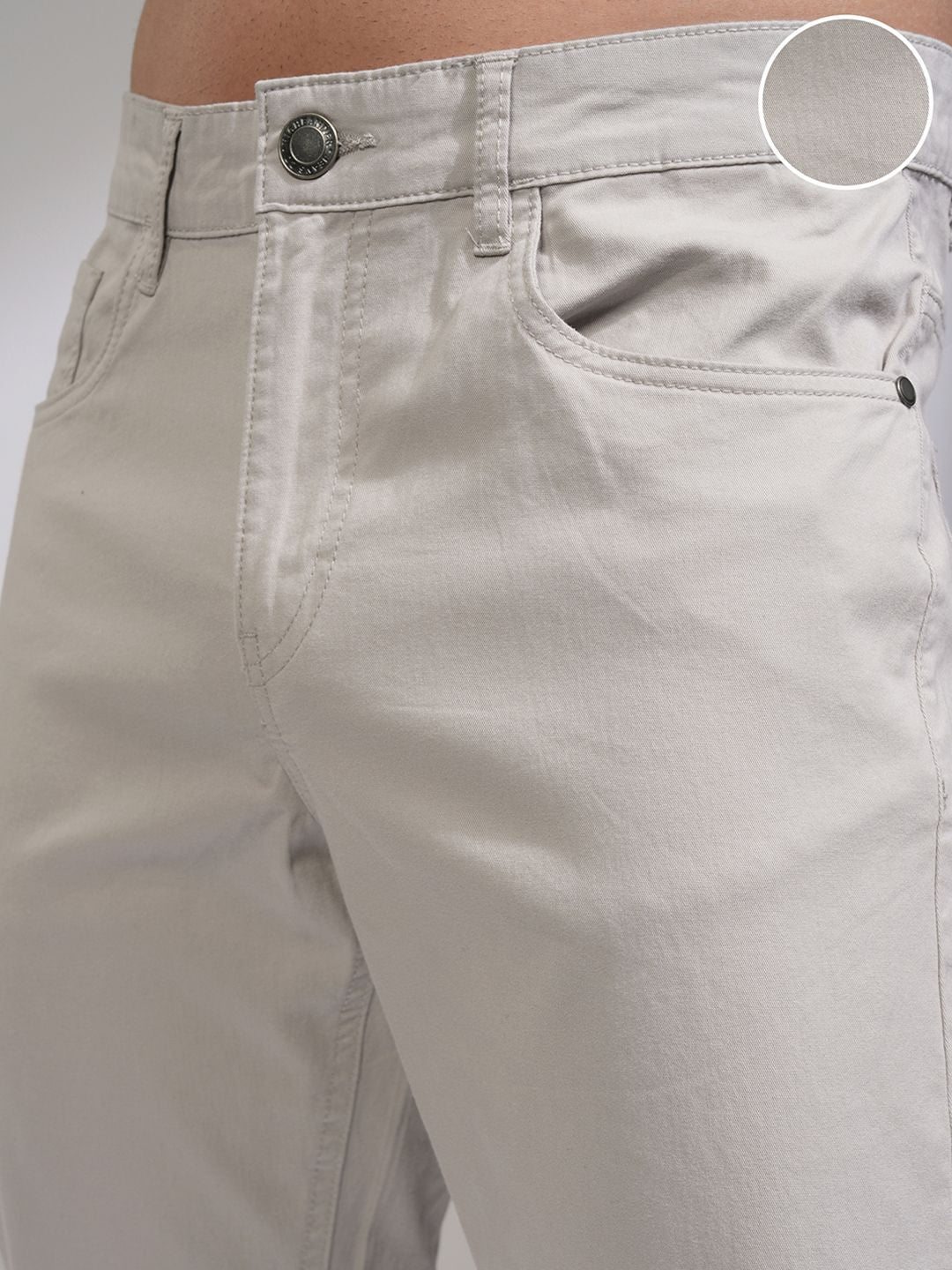 HIGHLANDER Men Tapered Fit Solid Regular Trousers