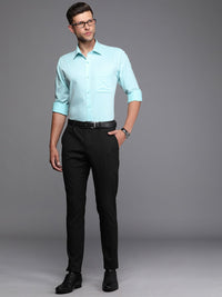 Raymond Pure Cotton Self Design Textured Slim Fit Formal Shirt