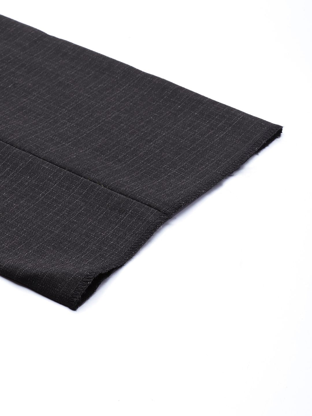 Raymond Men Black Checked Slim Fit Formal Trousers