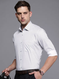 Raymond Slim Fit Floral Printed Pure Cotton Formal Shirt