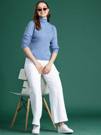 DressBerry Ribbed Turtleneck Pullover