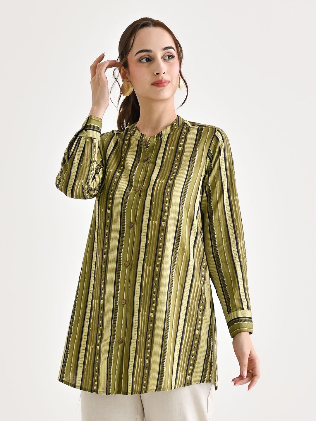 Rustorange Printed Pure Cotton Kurti