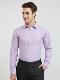 Raymond Men Purple Pure Cotton Slim Fit Formal Shirt