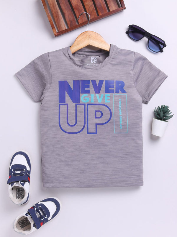 HRX by Hrithik Roshan Boys Typography Printed T-shirt