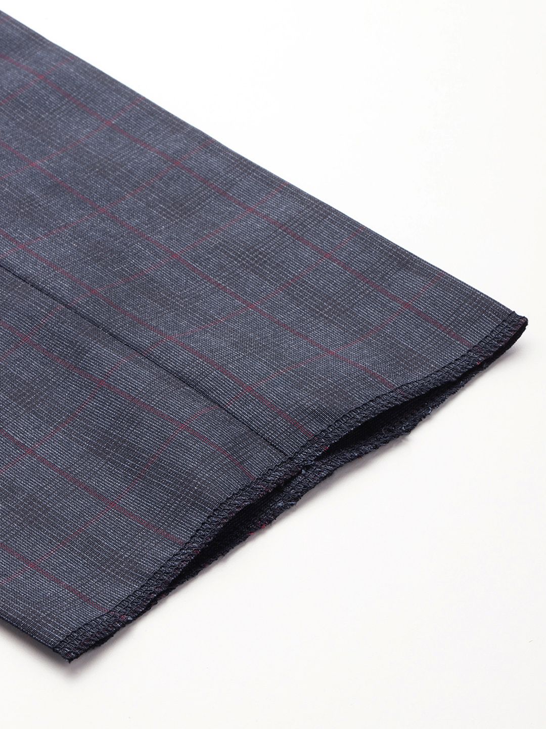 Raymond Men Checked Slim Fit Formal Trousers