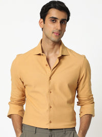 RARE RABBIT Men Venziya Slim Fit Opaque Cotton Shirt