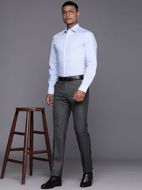 Raymond Men Textured Slim Fit Trousers