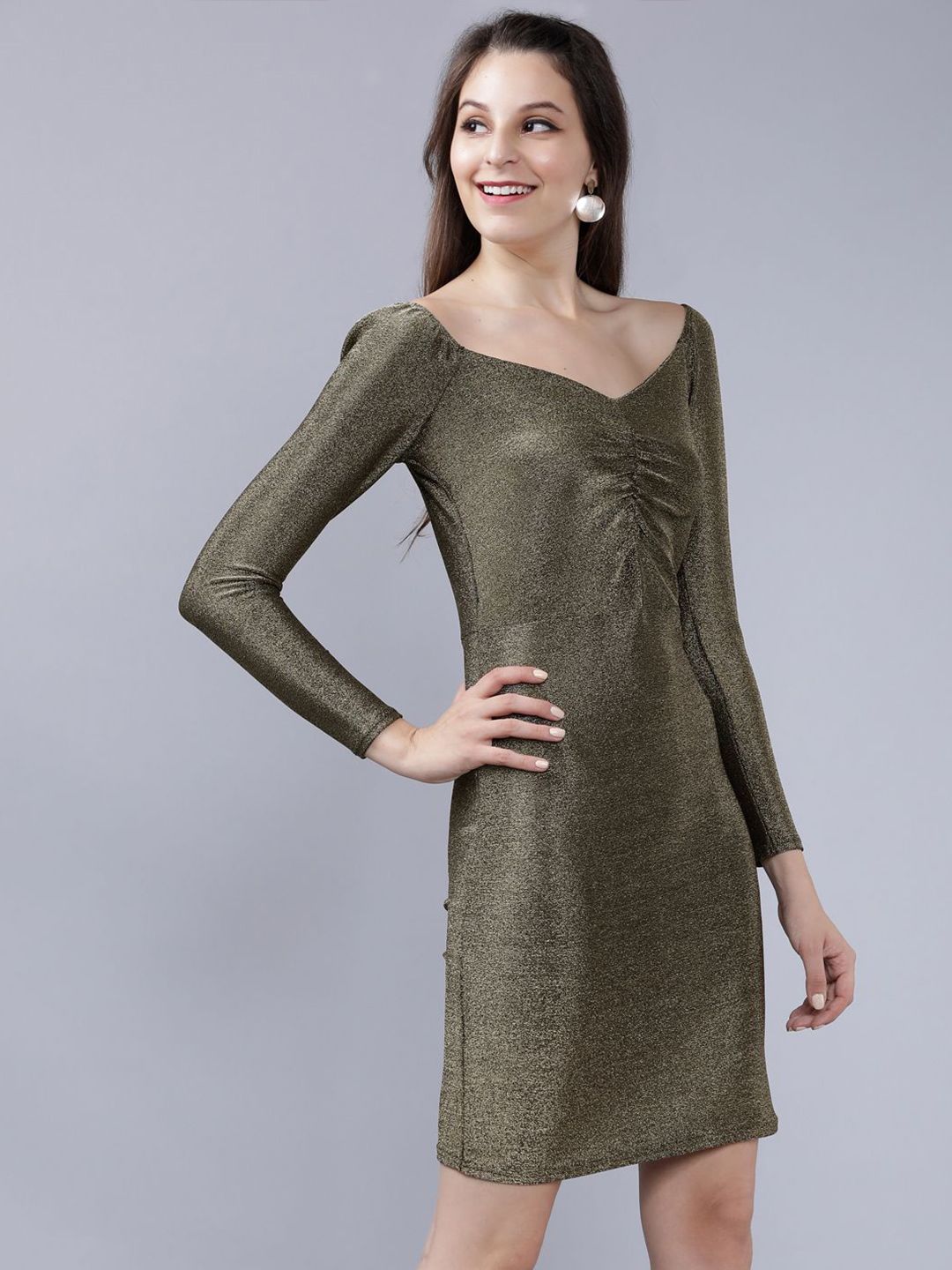 Tokyo Talkies Bodycon Shimmer Dress