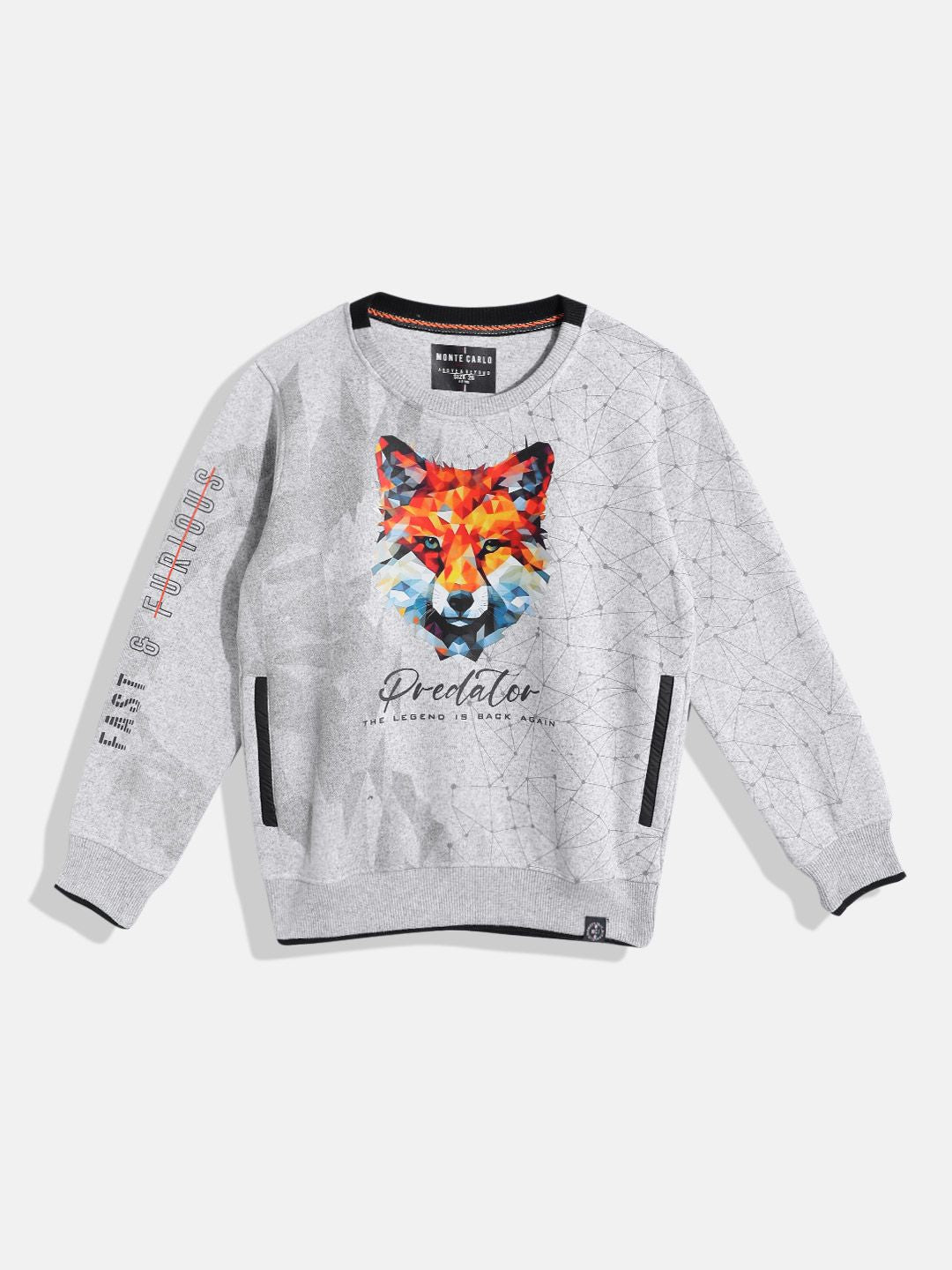 Monte Carlo Boys Graphic Printed Sweatshirt