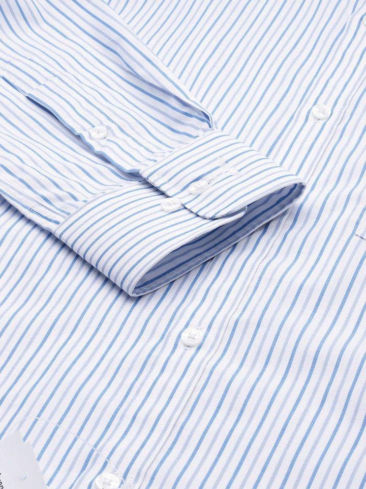 Park Avenue Pure Cotton Slim Fit Opaque Striped Formal Shirt