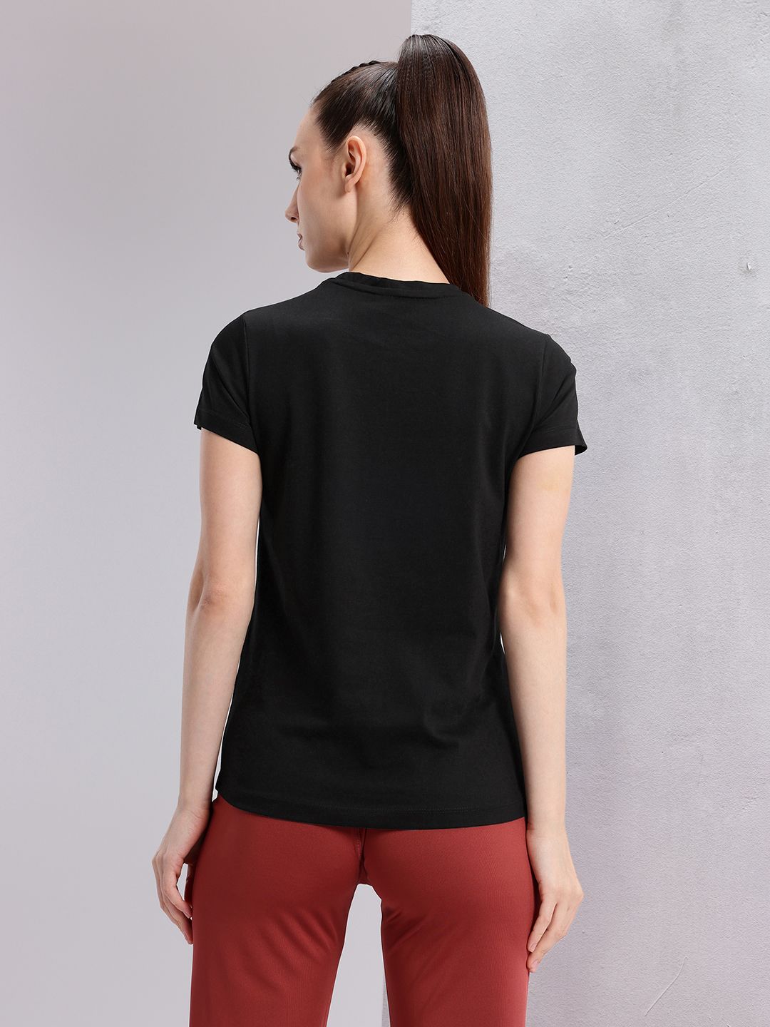 HRX by Hrithik Roshan Brand Logo Print Training T-shirt