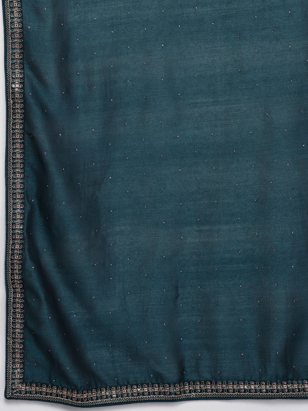 Indo Era Floral Embroidered Regular Sequinned Kurta with Trousers & Dupatta