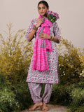 Libas Floral Printed Regular Pure Cotton Kurta With Salwar & Dupatta