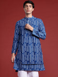 Anouk Geometric Print Layered Kurta