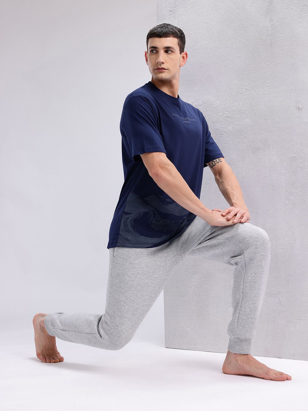 HRX by Hrithik Roshan Men Printed Yoga T-shirt