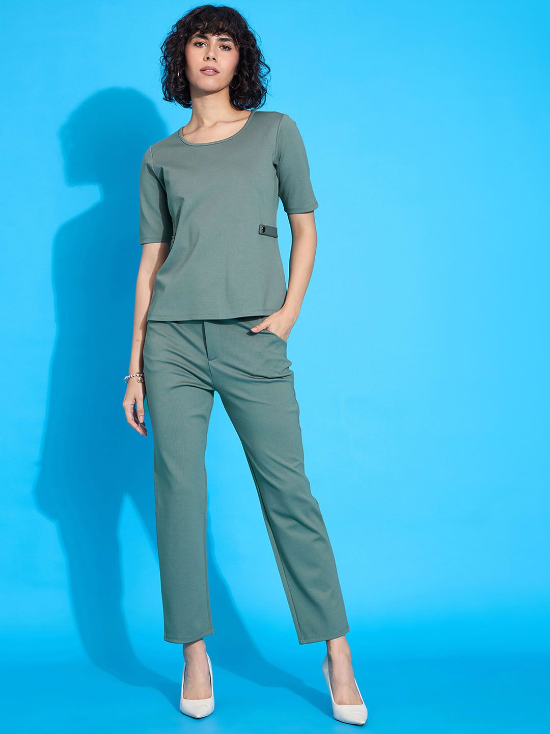 SASSAFRAS worklyf Short Sleeves Top With Trouser
