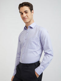 Raymond Self Design Slim Fit Pure Cotton Formal Shirt