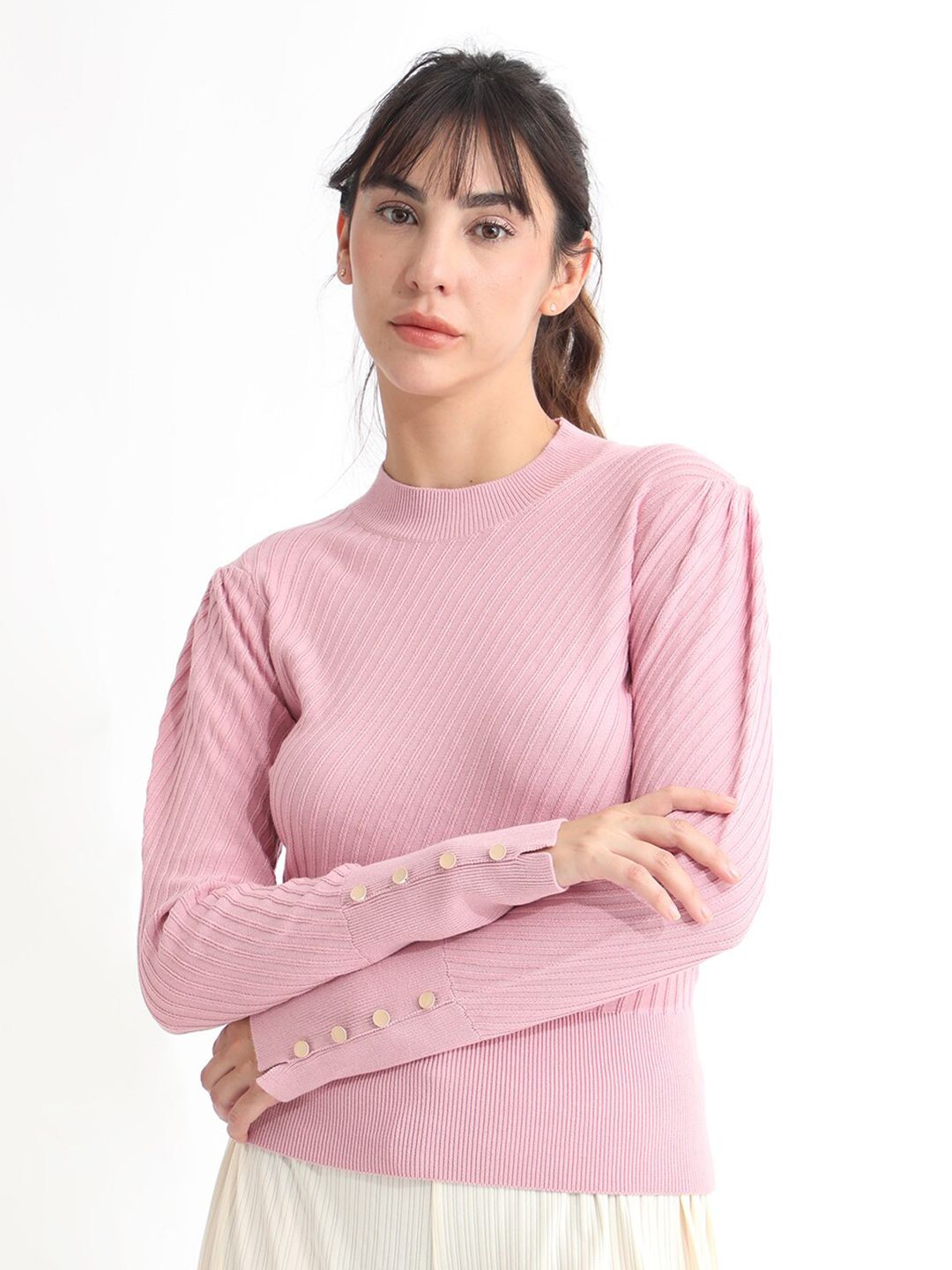 Sweater Asas RAREISM Dengan Perincian Cuff