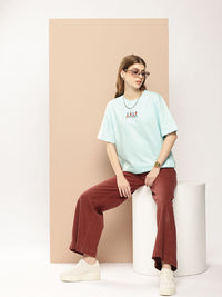 Difference of Opinion Printed Oversized Pure Cotton T-shirt