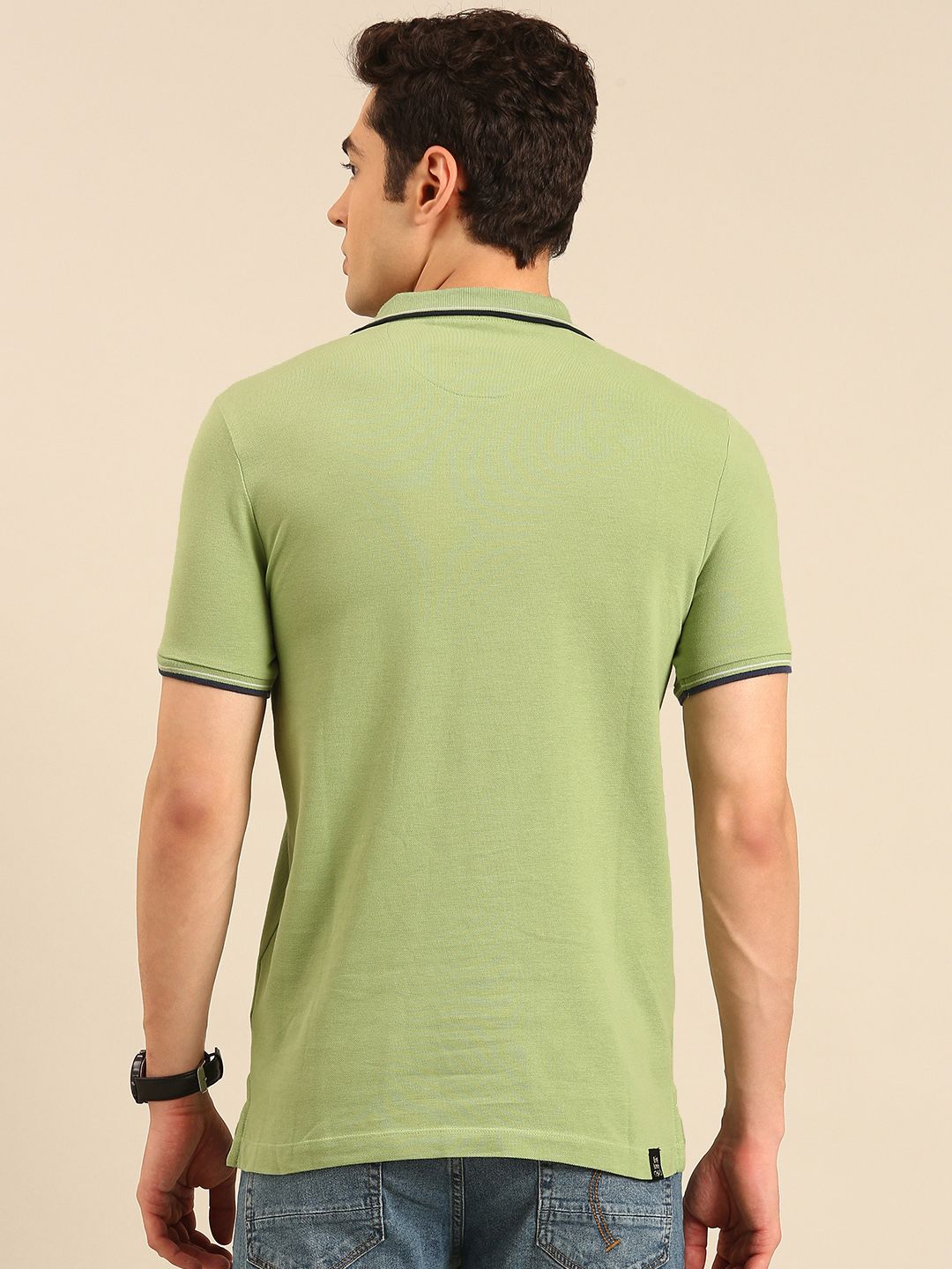 Being Human Polo Collar Pure Cotton T-shirt