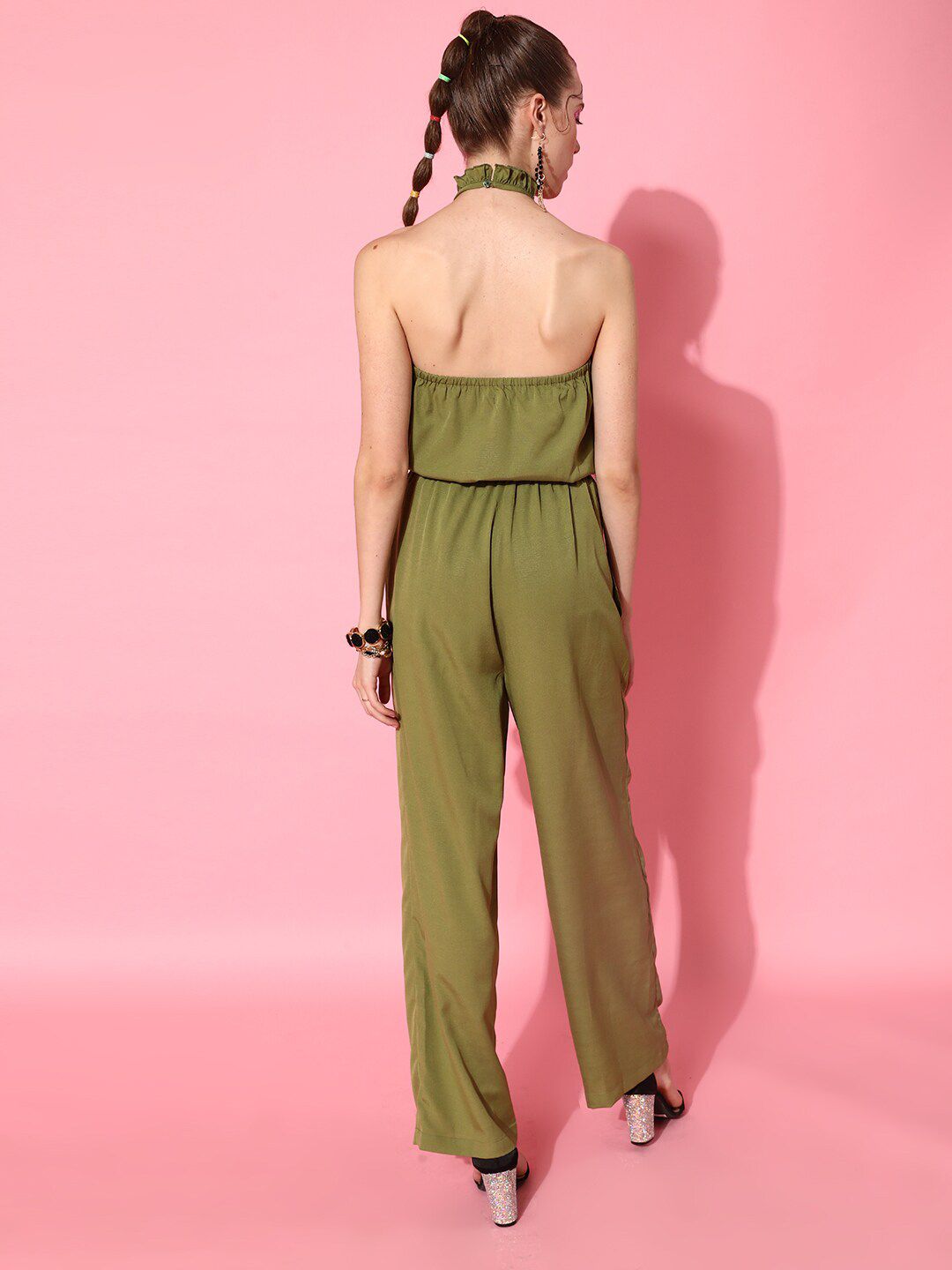 STREET 9 Women Olive Solid Jumpsuit