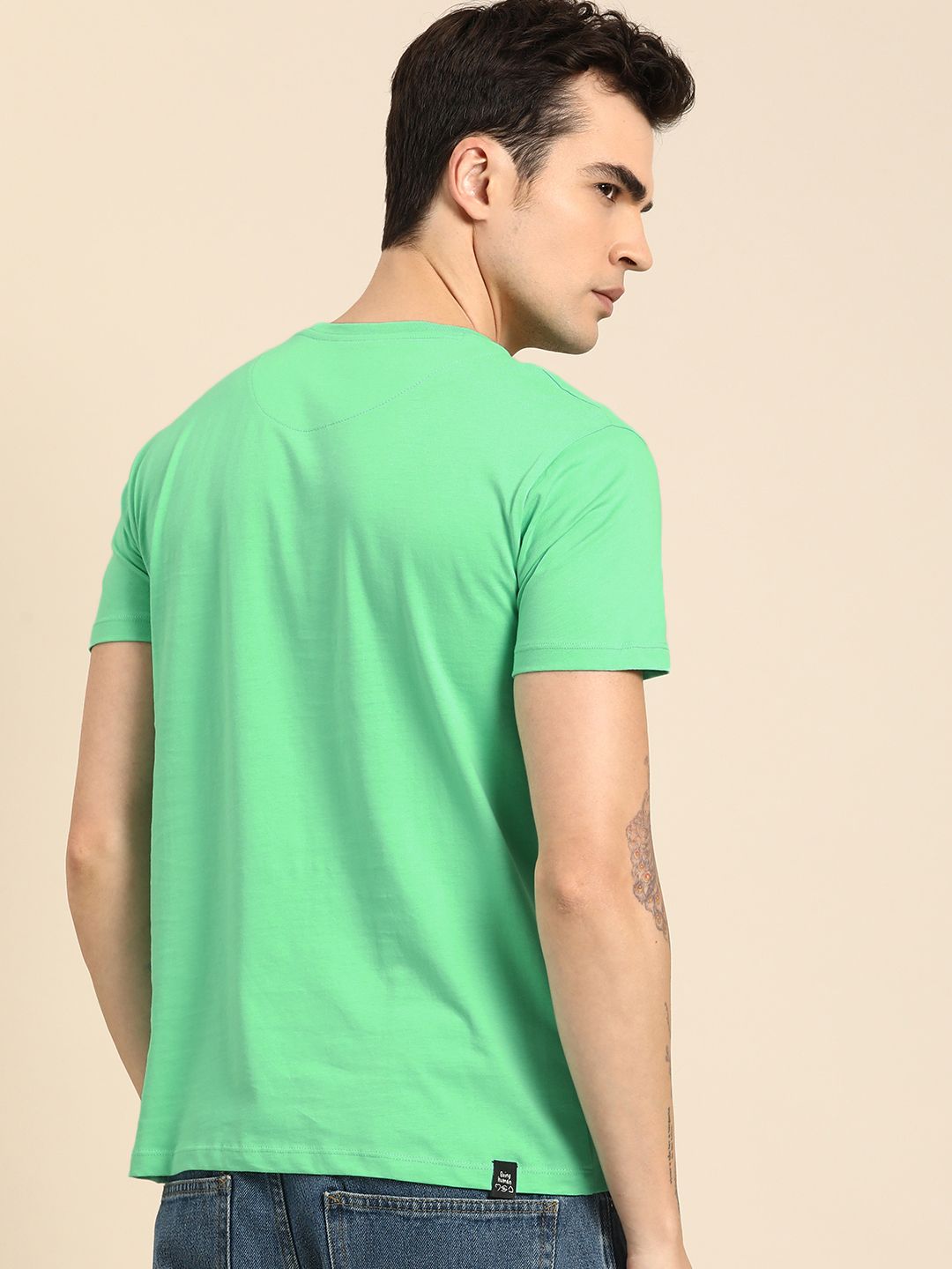 Being Human Pure Cotton Graphic Printed Casual T-shirt