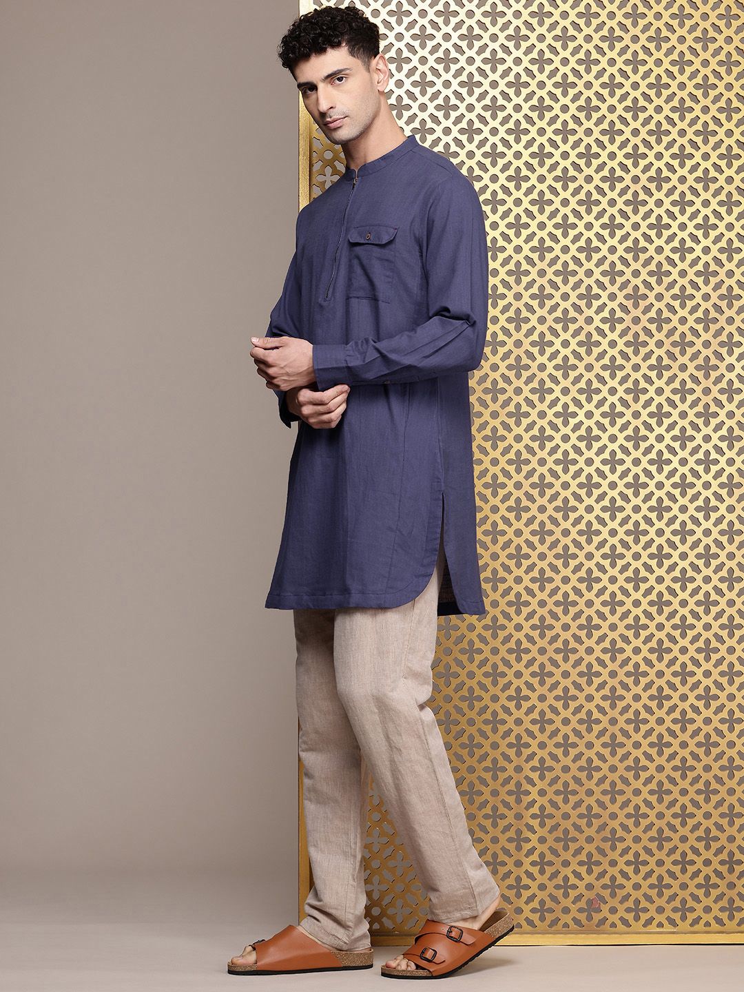 House of Pataudi Pure Cotton Rozana Kurta