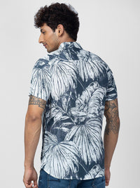 SPYKAR Men Slim Fit Floral Printed Casual Cotton Shirt