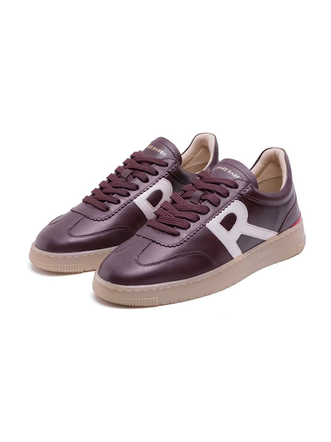 RARE RABBIT Men Leather Lace-Up Sneakers