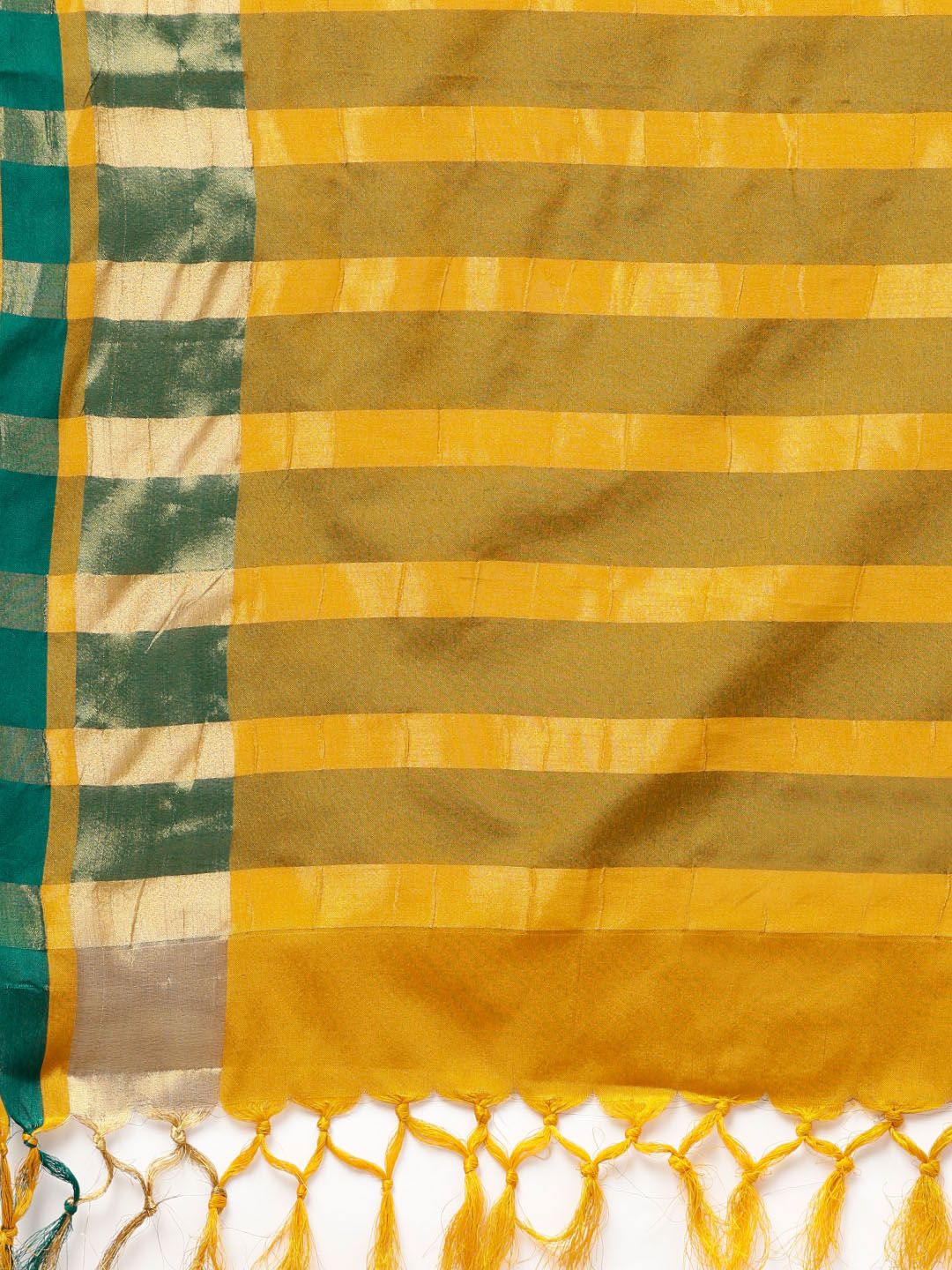 Saree mall Mustard Yellow Solid Saree