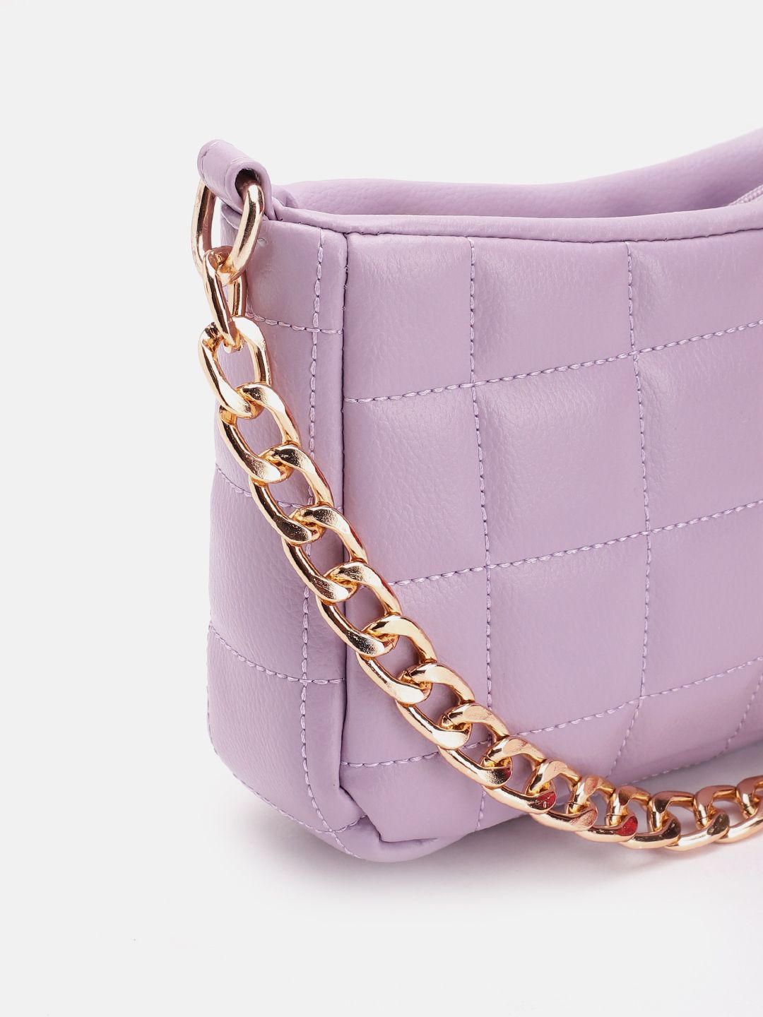 Lino Perros Geometric Textured Structured Shoulder Bag with Quilted Detail